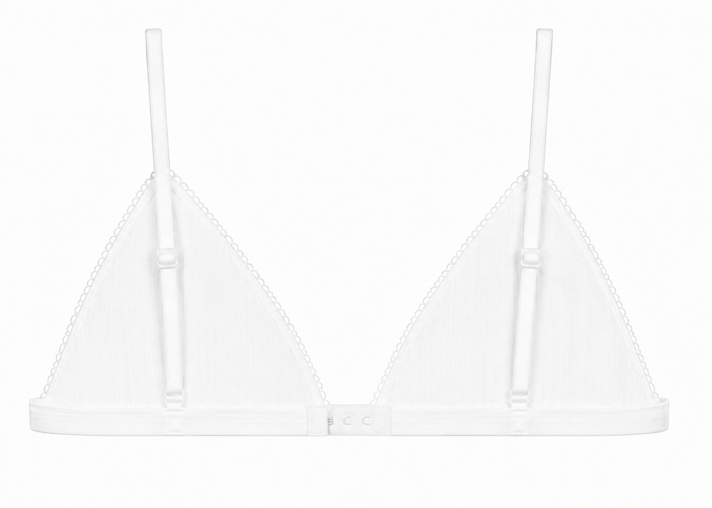 Bralette pointelle - blanche