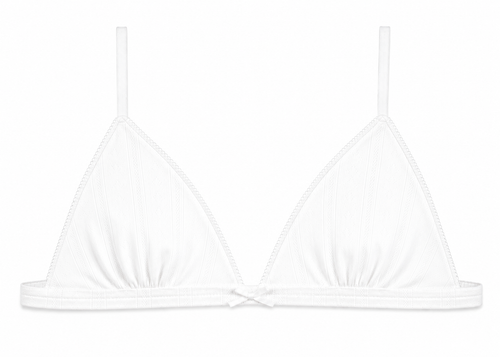 Bralette pointelle - blanche