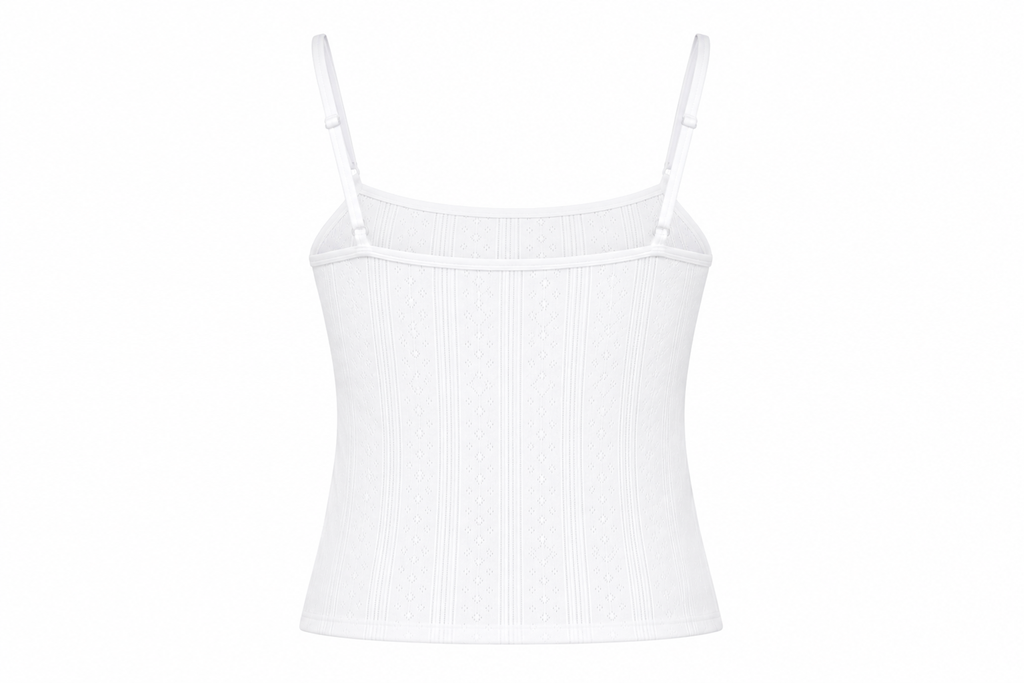 Cami pointelle - blanche