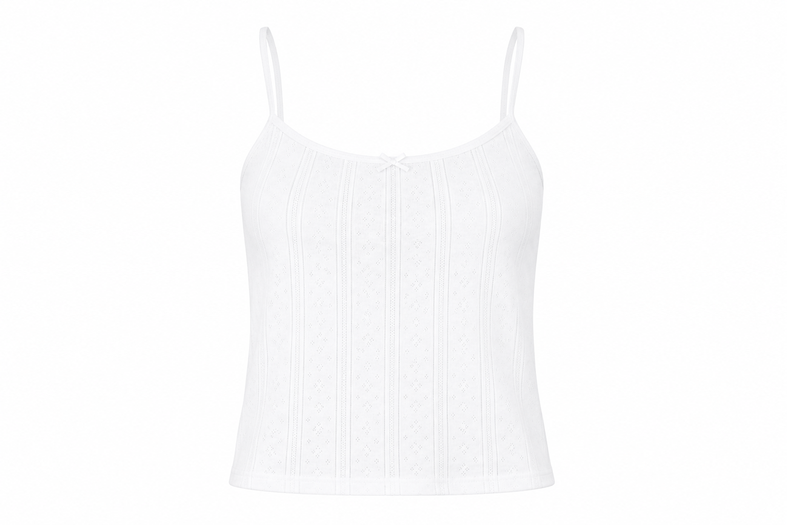 Cami pointelle - blanche