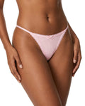 G-string pointelle - rose