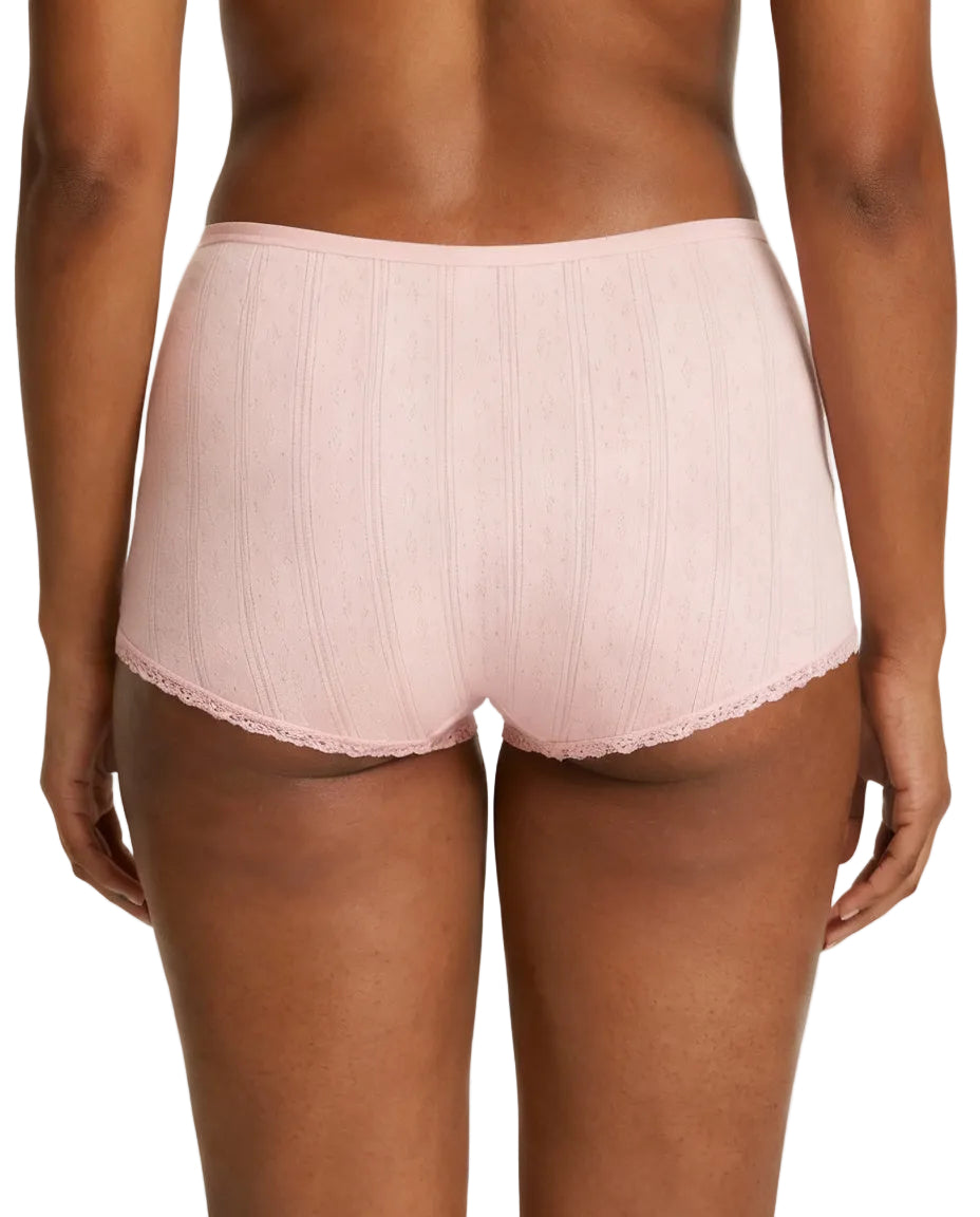 Mini short pointelle - rose