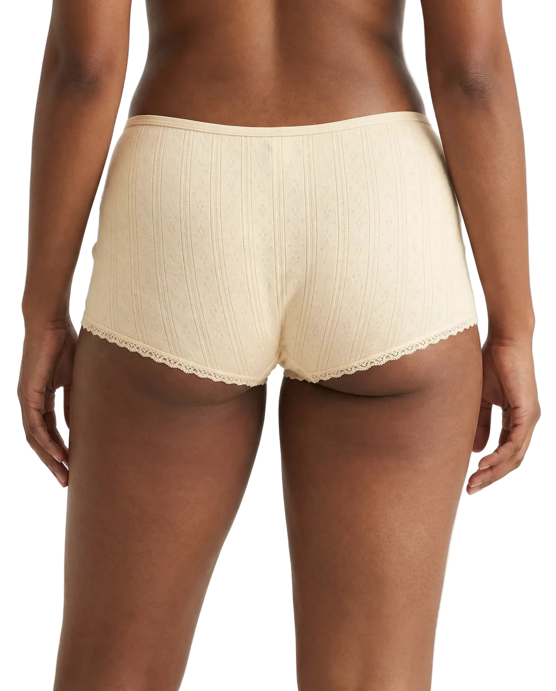 Mini short pointelle - butter yellow