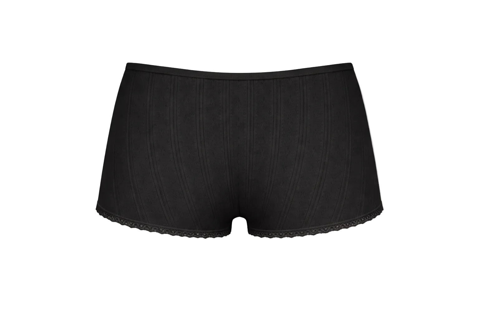 Mini short pointelle - noir