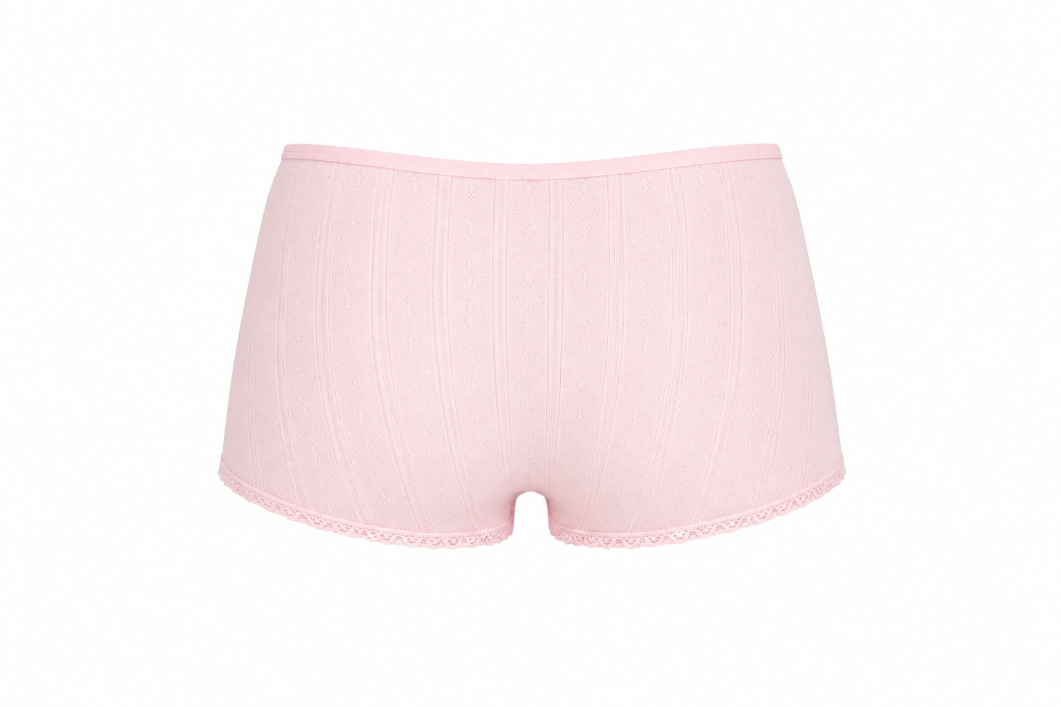 Mini short pointelle - rose