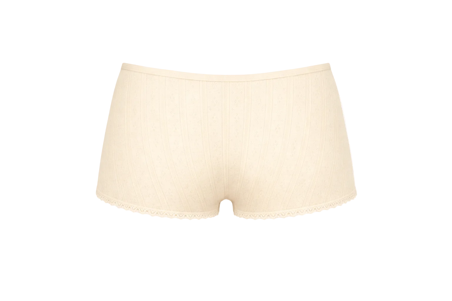 Mini short pointelle - butter yellow